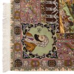 Old six-meter handmade carpet of Persia, code 187250