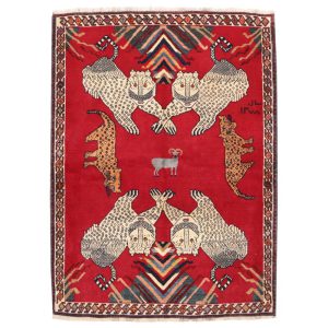 Old handmade Gabbeh two and a half meters C Persia Code 154125
