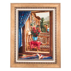 Landscape handmade tableau carpet Masouleh C Persia Code 901607