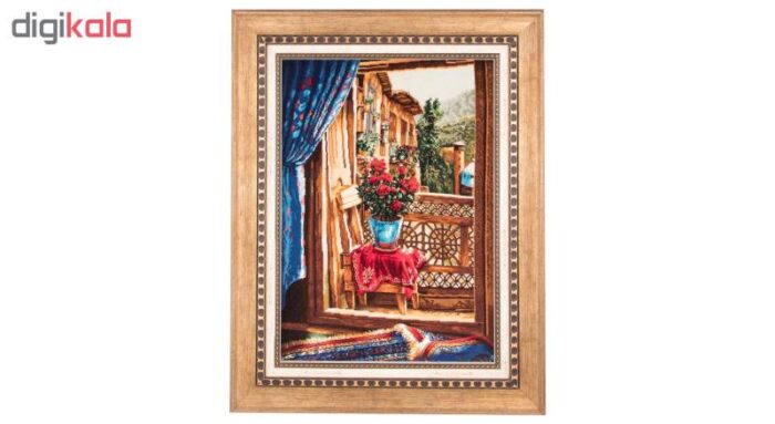 Landscape handmade tableau carpet Masouleh C Persia Code 901607