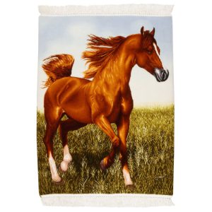 C Persia handmade carpet, Arabian horse model, code 902709