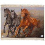 Handmade carpet wall hanging Si Persia Horse herd model code 793016