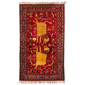 Old handmade Gabbeh four meters C Persia Code 156003