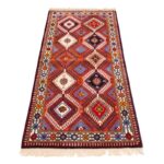 Handmade side carpet two meters long, Persia, code 152098