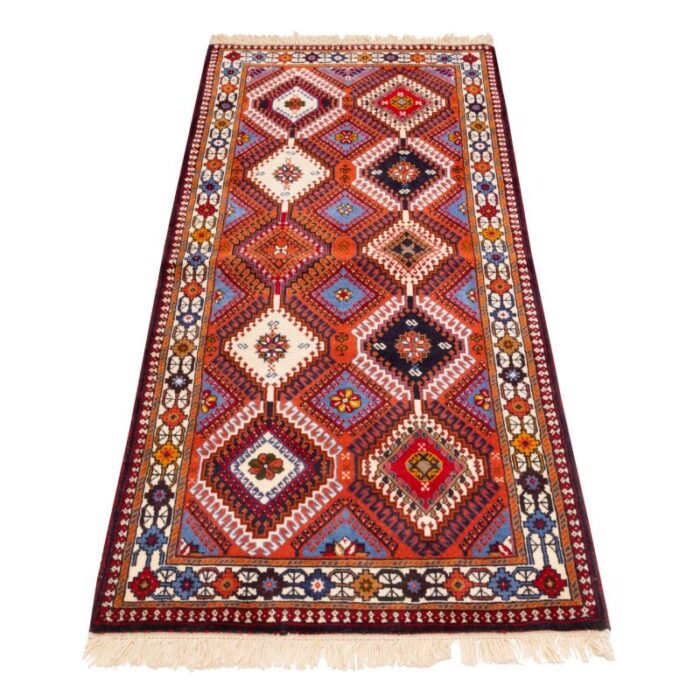 Handmade side carpet two meters long, Persia, code 152098