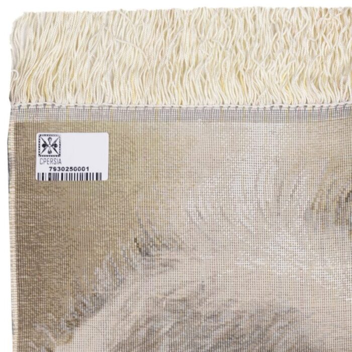 Handmade Carpet C Persia White Horse Head Model Code 793025
