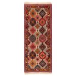 Handmade side carpet two meters long, Persia, code 152096