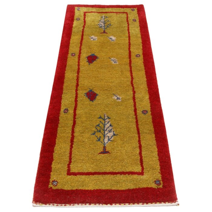 Persian Handmade Gabbeh Runner Rug, 1.5 m, Code 152124