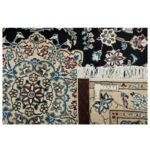 One and a half meter hand-woven carpet, Nain silk flower model, code n543113n