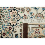 One and a half meter hand-woven carpet, Nain silk flower model, code n543049n