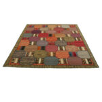 Collage of three-meter hand-woven kilim, embroidered model, code g557358