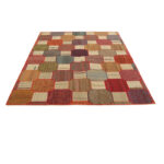 Collage of three-meter hand-woven kilim, embroidered model, code g557368