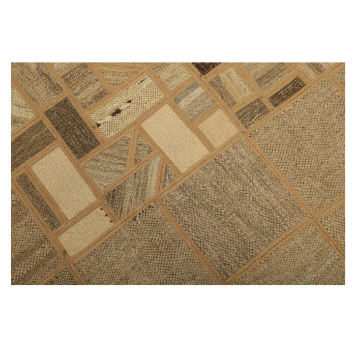 Collage of three-meter hand-woven kilim, embroidered model, code g557357