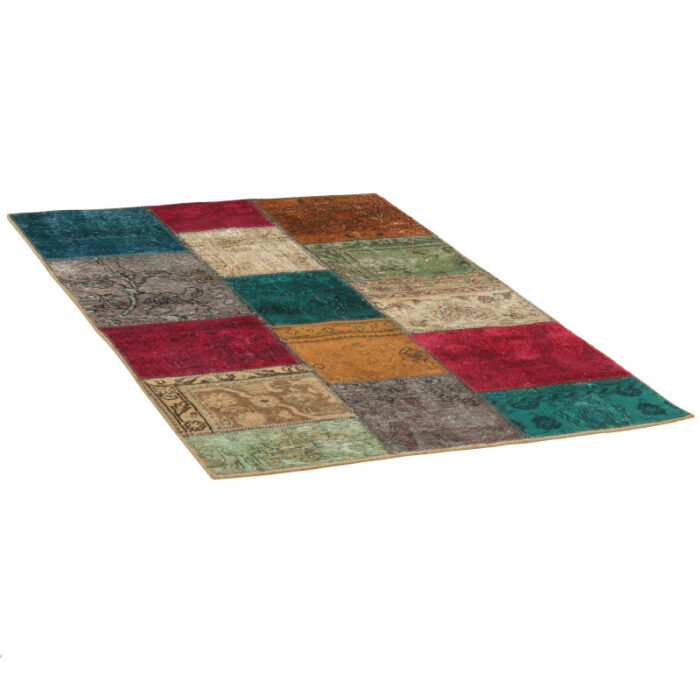 One and a half meter hand-woven carpet collage, embroidered model, code 540947r