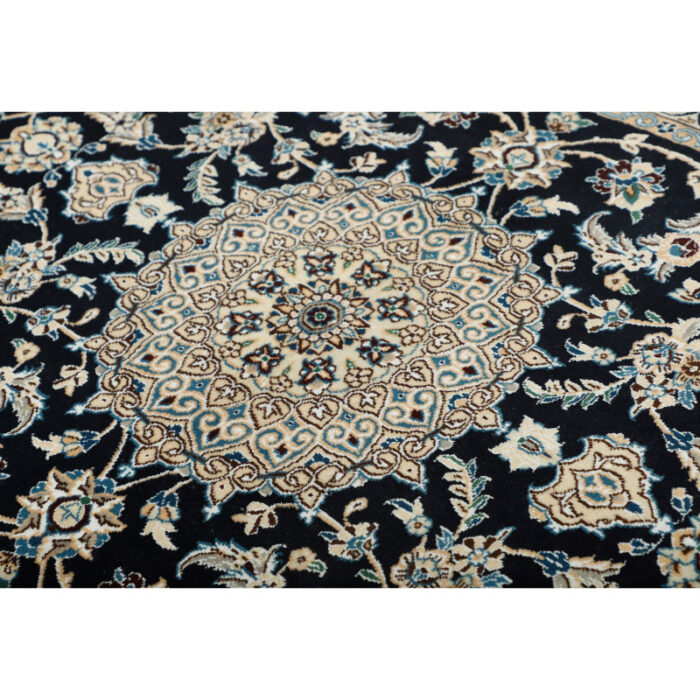 Two-meter hand-woven carpet, Nain silk flower model, code n443094n