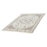 One and a half meter hand-woven carpet, Nain silk flower model, code n543049n