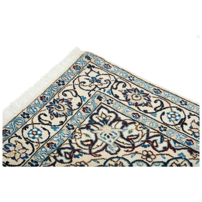 Two-meter hand-woven carpet, Nain silk flower model, code n443096n