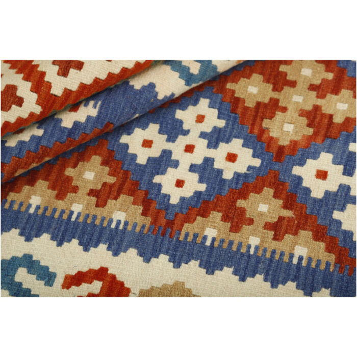 Three-meter hand-woven kilim, Qashqai model, code g56790
