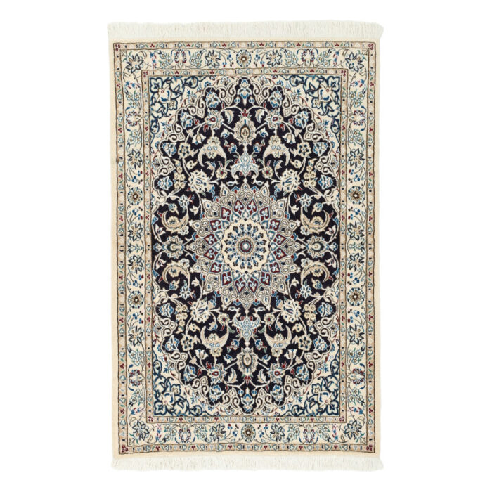One and a half meter hand-woven carpet, Nain silk flower model, code n541165n