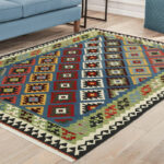Four and a half meter hand-woven kilim, Qashqai model, code g570739
