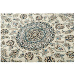 One and a half meter hand-woven carpet, Nain silk flower model, code n543031n