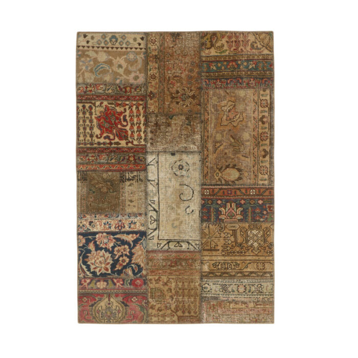 One and a half meter hand-woven carpet collage, embroidered model, code 540949r