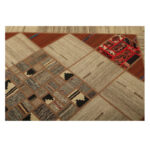 Collage of hand-woven kilim four meters, embroidered model, code g557324