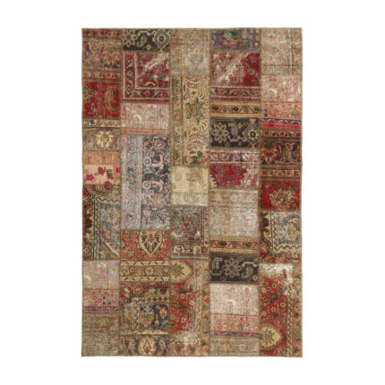 Collage of three-meter hand-woven carpet, embroidered model, code 690r