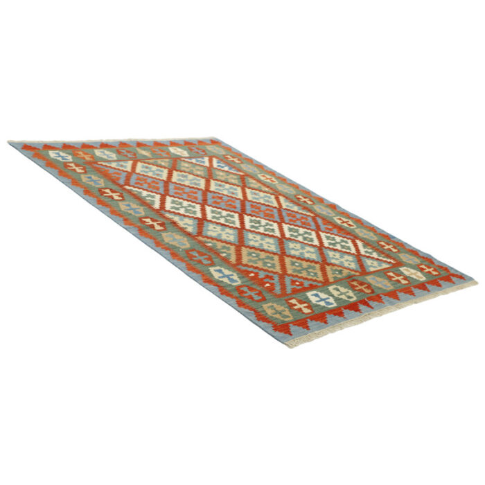 Three-meter hand-woven kilim, Qashqai model, code g56792
