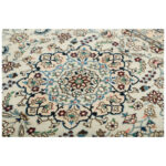One and a half meter hand-woven carpet, Nain silk flower model, code n543049n