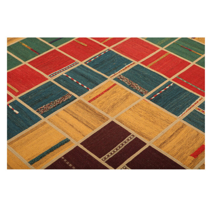 Collage of hand-woven kilim four meters, embroidered model, code g557331