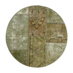 One meter hand-woven carpet collage, embroidered model, code 632r