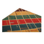 Collage of hand-woven kilim four meters, embroidered model, code g557331