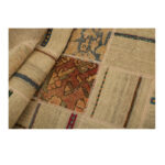 Collage of hand-woven three-meter kilim, embroidered model, code g557349