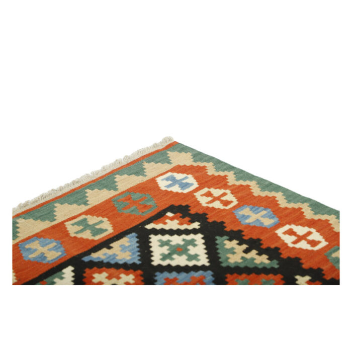 Two-meter hand-woven kilim, Qashqai model, code g567720