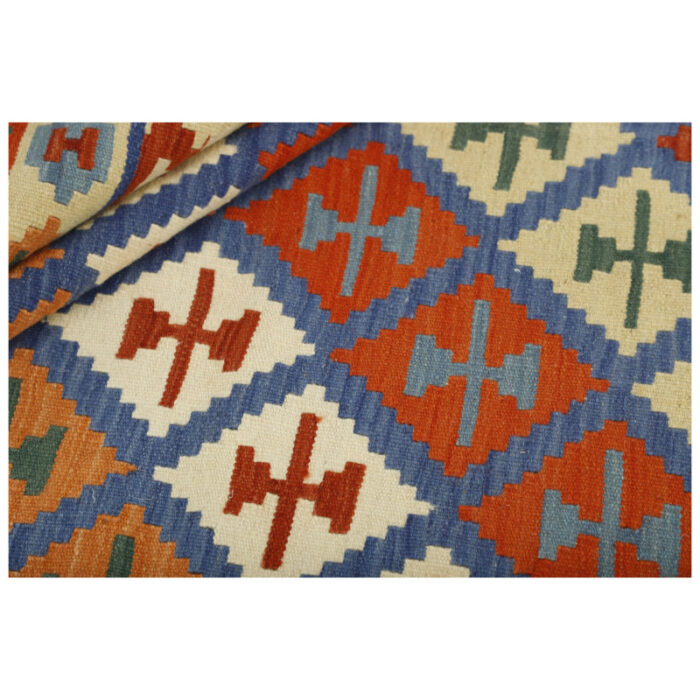 Three-meter hand-woven kilim, Qashqai model, code g567773