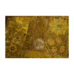 One-meter hand-woven carpet collage, embroidered model, code 656r