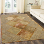 Collage of hand-woven kilim four meters, embroidered model, code g557327