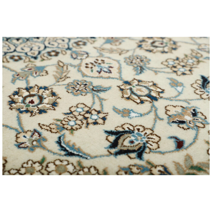 One and a half meter hand-woven carpet, Nain silk flower model, code n543055n