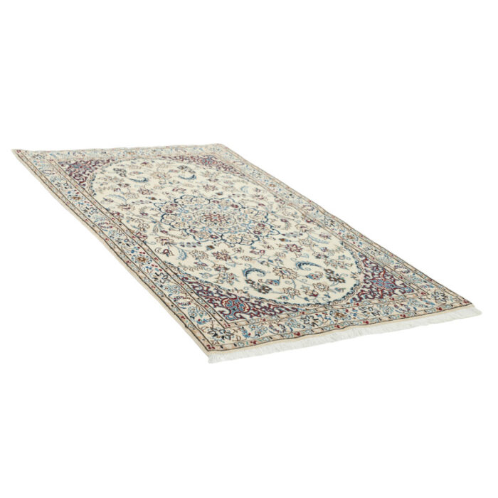 One and a half meter hand-woven carpet, Nain silk flower model, code n543048n