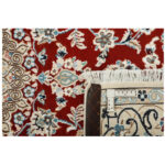 Two-meter hand-woven carpet, Nain silk flower model, code n443083n