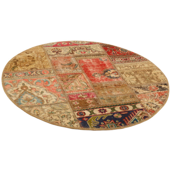 One meter hand-woven carpet collage, embroidered model, code 641r
