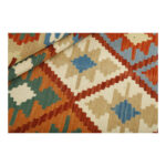 Three and a half meter hand-woven kilim, Qashqai design, code g567808