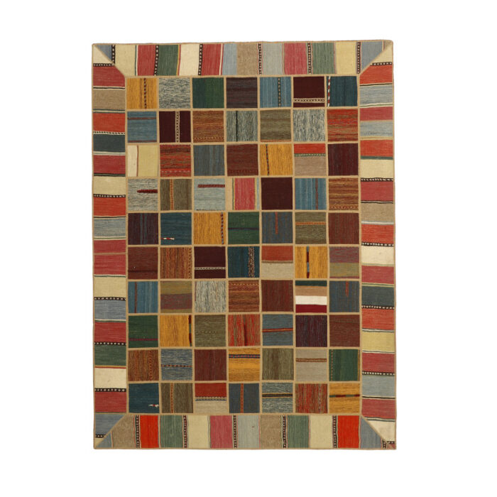 Collage of hand-woven kilim, four and a half meters, embroidered model, code g557326
