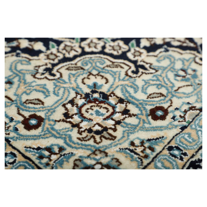 Two-meter hand-woven carpet, Nain silk flower model, code n443097n