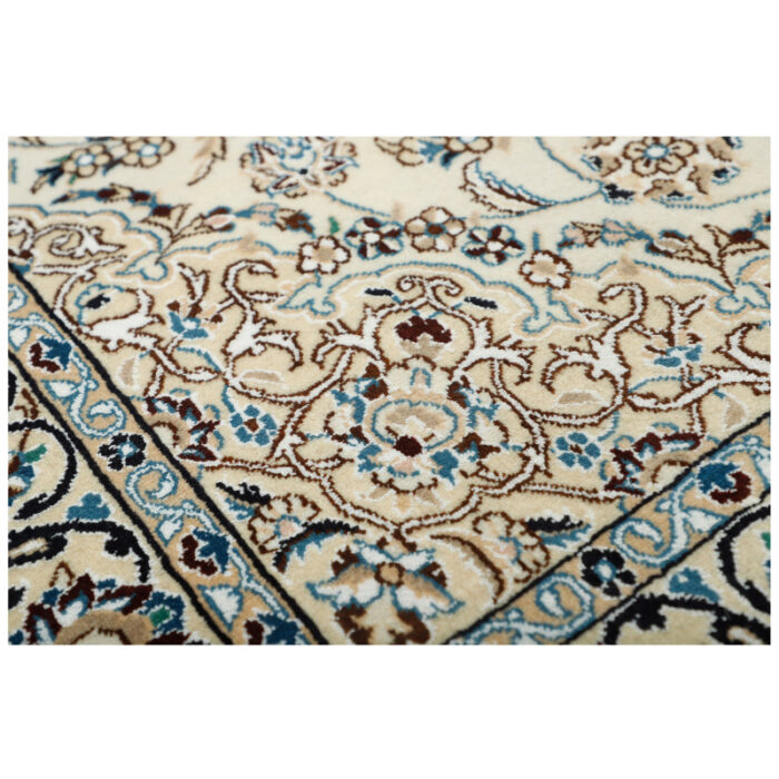 Two-meter hand-woven carpet, Nain silk flower model, code n443088n