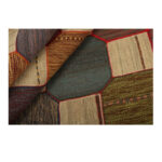 Collage of three-meter hand-woven kilim, embroidered model, code g557368