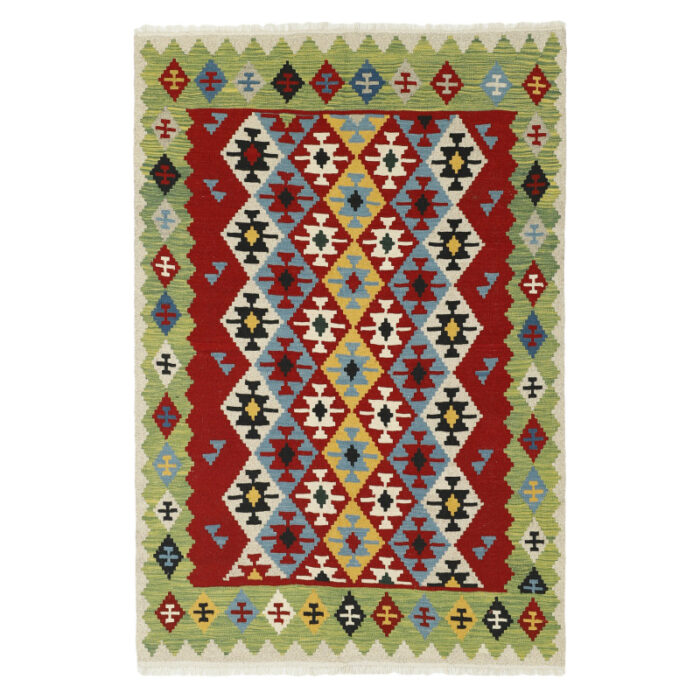 Four-meter hand-woven kilim Qashqai design code g570740