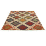 Collage of three-meter hand-woven kilim, embroidered model, code g557348