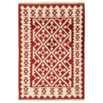 Two and a half meter hand-woven kilim, Qashqai model, code g567622